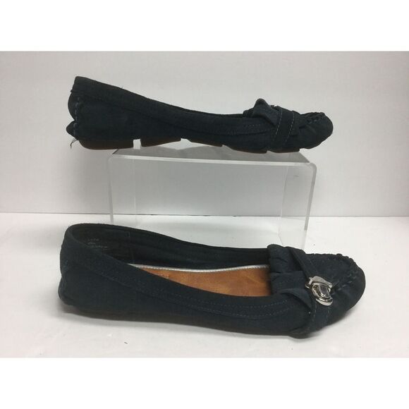 Tommy Hilfiger womens Loafers Size 6.5 M Blue‎ Suede Shoes Nubuck leather - Picture 5 of 8